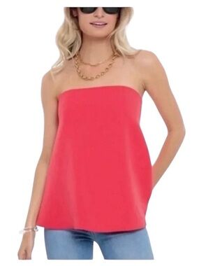 Tuckernuck Strapless Coral-Pink Tube Top